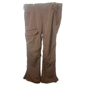 Holden Women's Snow Ski Pants Womens L Brown Leather Trim Accents Insulated